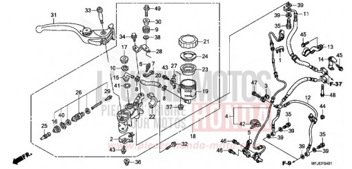 HAUPTBREMSZYLINDER, VORNE (CBR600RA) CBR600RAC de 2012